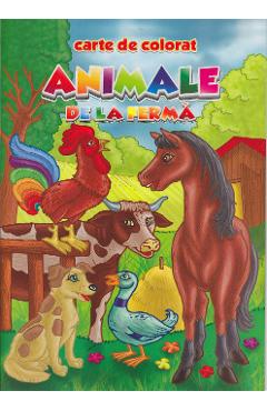 Animale de la ferma - Carte de colorat - EUROBOOKIDS