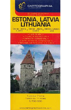 Harta: Estonia, Latvia, Lithuania