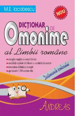 Dictionar de omonime al limbii romane - M.E. Iocobescu