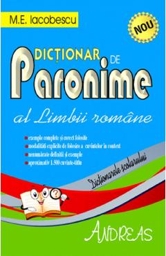 Dictionar de paronime al limbii romane - M.E. Iocobescu