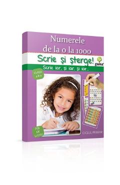 Scrie si sterge - Numerele de la 0 la 1000