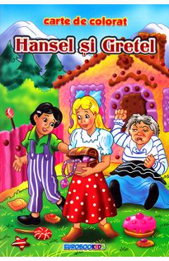 Hansel si Gretel B5 - Carte de colorat
