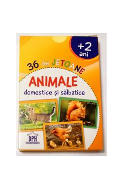 36 de jetoane - Animale domestice si salbatice (2 ani+)