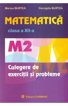 Matematica cls 12 M2 culegere de exercitii si probleme - Marius Burtea, Georgeta Burtea