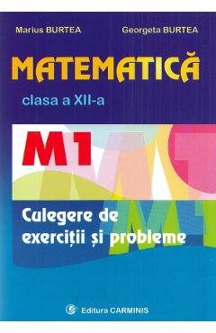 Matematica clasa 12 M1 culegere de exercitii si probleme - Marius Burtea, Georgeta Burtea