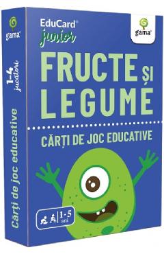 Fructe si legume - Carti de joc educative