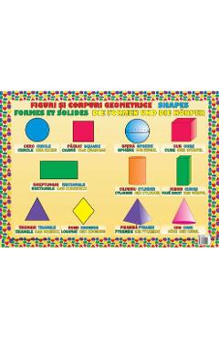 Plansa Figuri si corpuri geometrice - ARS LIBRI