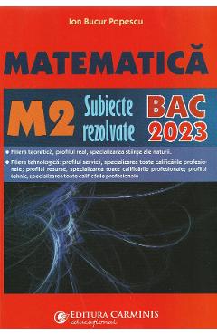 Matematica M2. Bacalaureat. Subiecte rezolvate - Ion Bucur Popescu