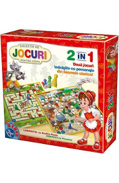 Joc 2 in 1: Labirintul cu Scufita Rosie + Peripetii cu Pinochio