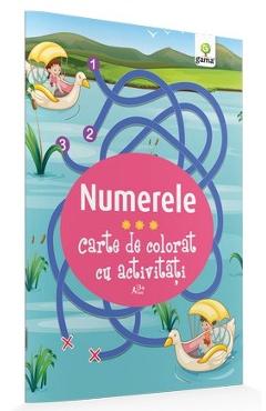 Numerele - Carte de colorat cu activitati - GAMA