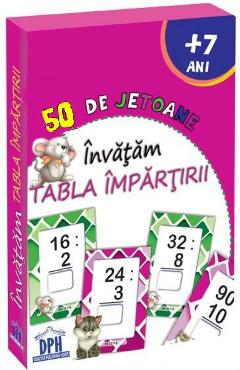 50 de jetoane: Invatam Tabla impartirii - DIDACTICA PUBLISHING HOUSE
