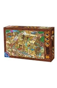 Puzzle 1000 Cartoon Collection - Distractie la piramide