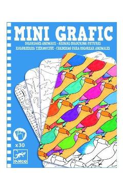 Mini grafic. Coloriages Animaux. Animale