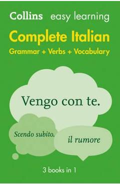 Easy Learning Complete Italian Grammar, Verbs and Vocabulary