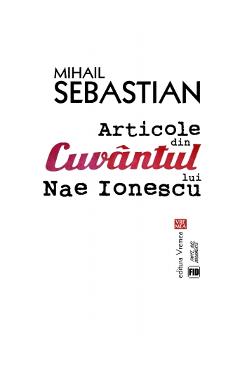 Articole din cuvantul lui Nae Ionescu - Mihail Sebastian