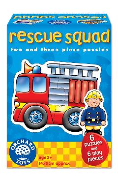 Rescue Squad. Set 6 puzzle: Echipa de salvare (2 si 3 piese)