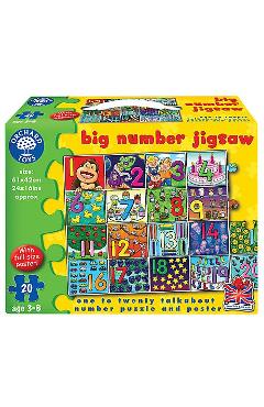 Big Number Jigsaw. Puzzle de podea, Invata numerele